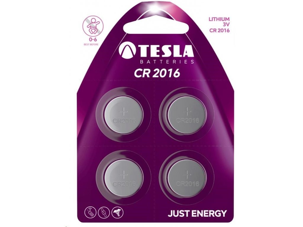 1099137154 CR2016 - CR 2016 Lithium baterie 3V, BLISTER/4ks