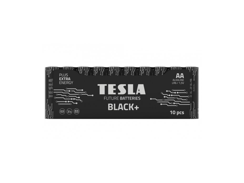 Tesla 1099137266 - BLACK+ alkalická tužková baterie AA (LR06, shrink) 10 ks