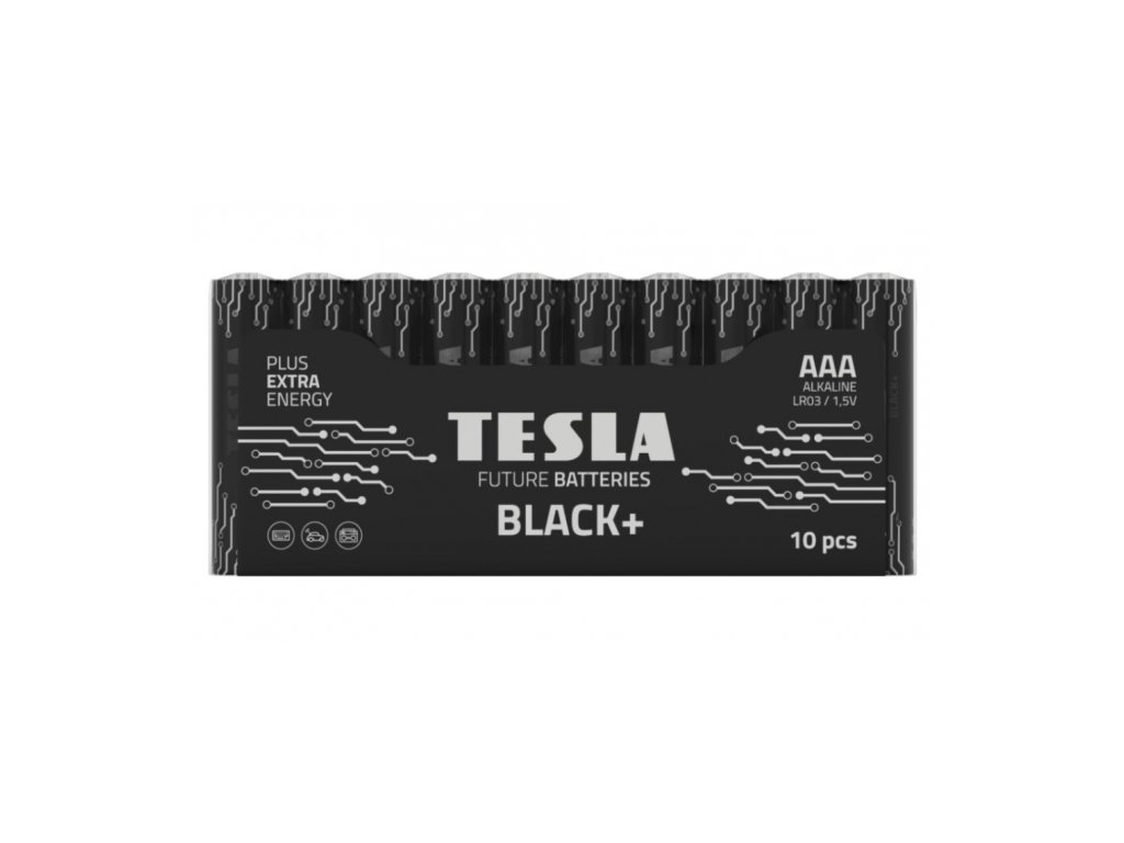 Tesla 1099137269 - BLACK+ alkalická mikrotužková baterie AAA (LR03, blister) 10 ks