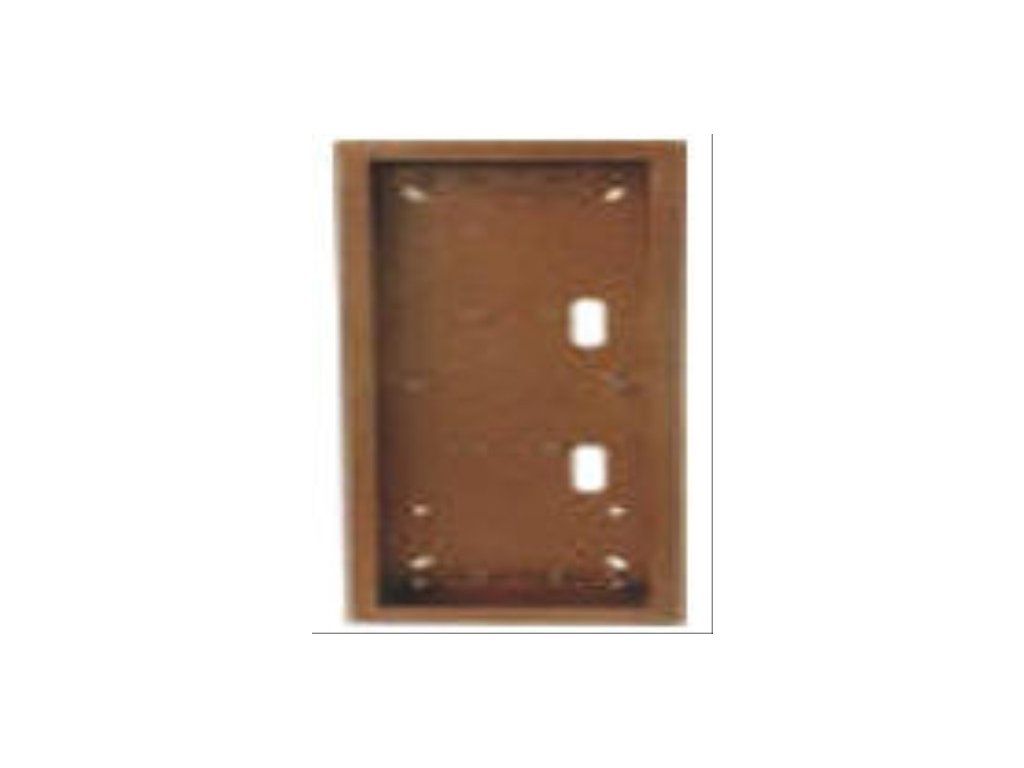 Tesla Stropkov 4FF 090 86.1 Krabice KARAT vertikální nad omítku VNO 6 rám (antika měděná)