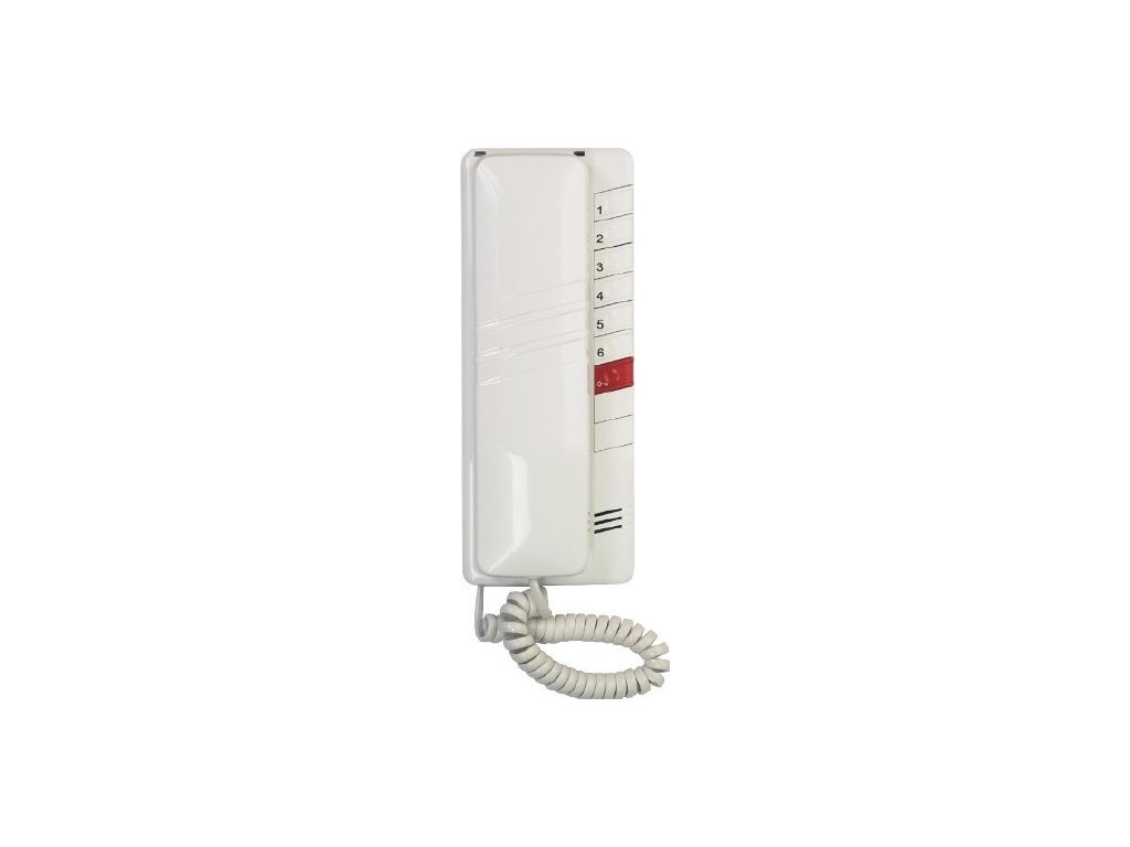 T. Stropkov 4FP 110 83.201/1 Domácí telefon 2-BUS s regulací hlasitosti vyzvánění  (bílý)