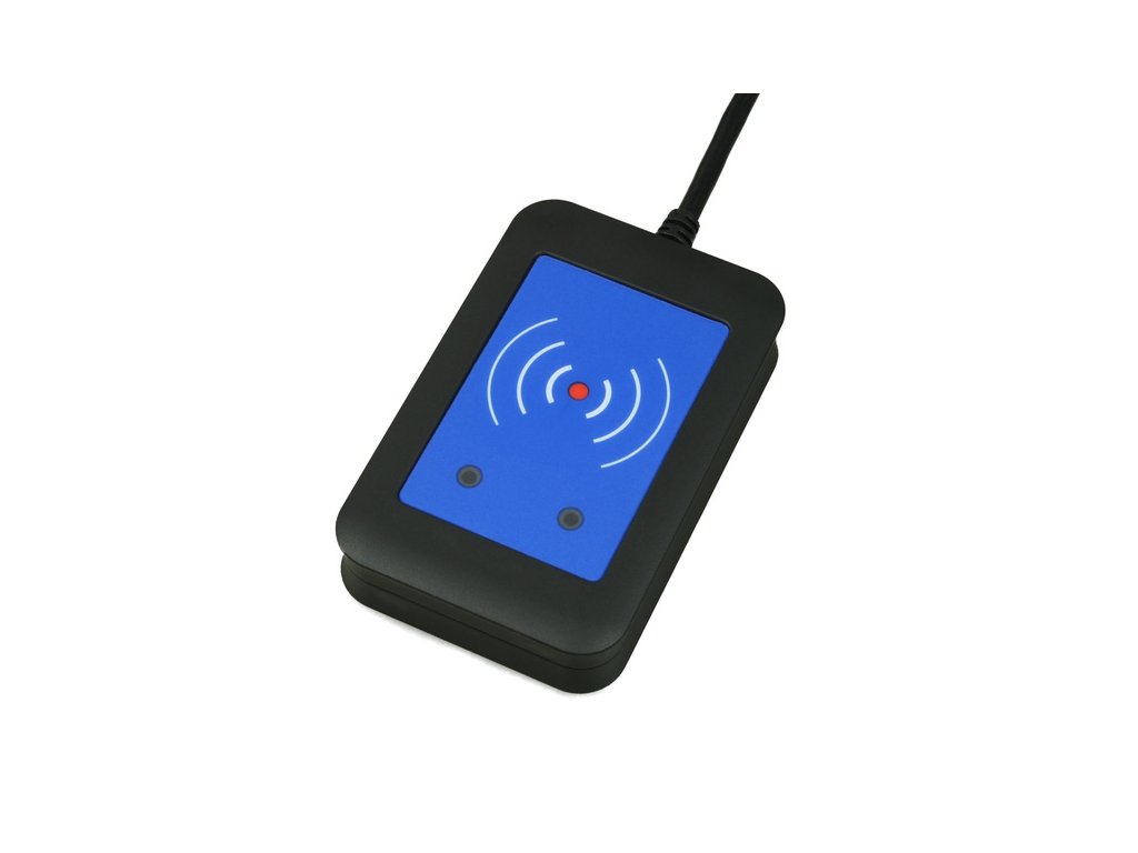 2N Interkom externí PC čtečka RFID karet 125 kHz + 13,56 MHz, zabezpečená, USB