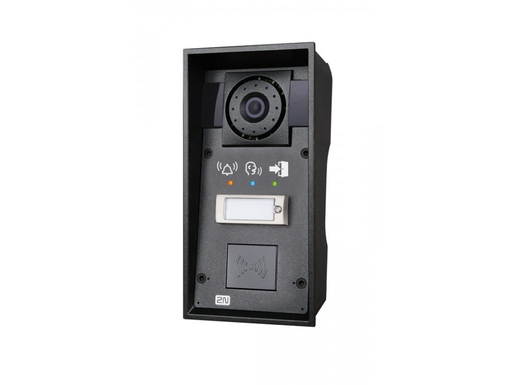 2N IP Force dveřní interkom, 1 tl., HD kamera, příprava pro čtečku, piktogramy, 10 W repro