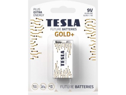 Tesla 1099137205 - GOLD+ Alkaline baterie 9V (6LR61, blister) 1 ks