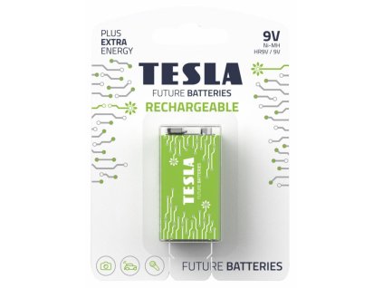 Tesla 1099137208 - RECHARGEABLE+ nabíjecí 9V baterie NiMH 250 mAh (HR9V, blister) 1 ks
