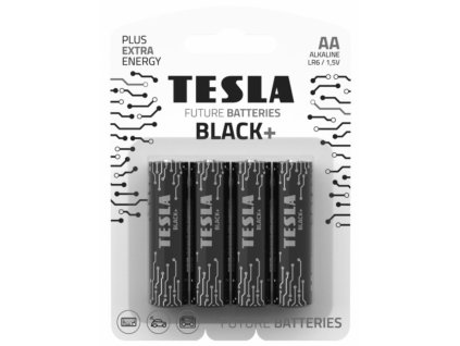 Tesla 1099137265 - BLACK+ alkalická tužková baterie AA (LR06, blister) 4 ks