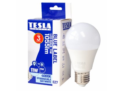 BL271140-7 Tesla LED žárovka BULB, E27, 11W, 230V, 1055lm, 4000K denní bílá, 220°, náhrada 75W