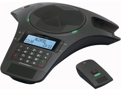 ALCATEL CONFERENCE 1500 Audio-konferenční zařízení s displejem v černém provedení pro analogovou linku