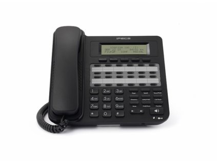 LDP-9224D digitální telefon, 3-řád. displej (3x24 znaků), 24 progr. tl., černý