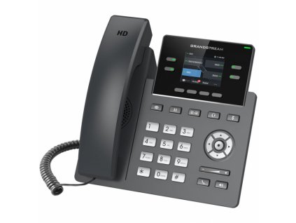 Grandstream GRP-2612 - IP telefon, barevný LCD, 2x SIP účty, 4x linky, 2x RJ45 Mb, 4x prog. tl., 16x BLF