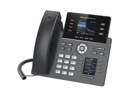 Grandstream GRP-2614 - IP telefon, barevný LCD, 4x SIP účty, 2x RJ45 Gb, POE, 4x prog. tl., 24x BLF, WIFI