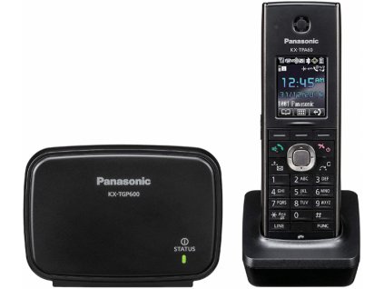 Panasonic KX-TGP600CEB IP DECT SIP bezdrátový telefon, s 1,8" barevným displejem, černá