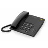 ALCATEL TEMPORIS 26 analogový telefonní přístroj bez dipleje v černém provedení, nastavitelná hlasitost vyzvánění